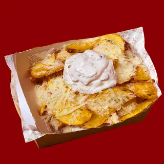 Potatoes with Cheese and Sauce