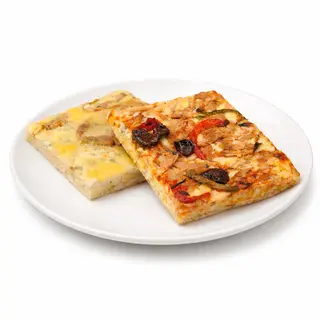 2 Parts de Pizza al Taglio