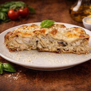 Lasagne poulet champignons