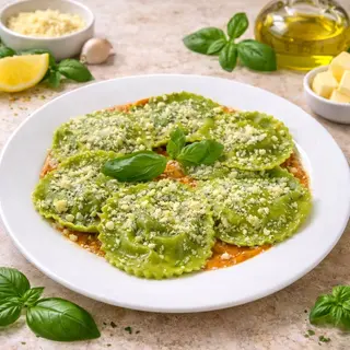 Raviolis Ricota Epinard