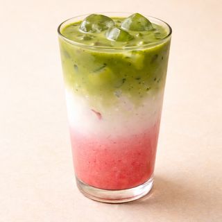 Matcha Fraise Latte
