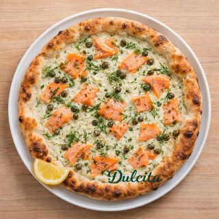 Pizza au saumon