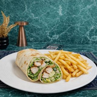 Wrap Chicken Caesar + frite