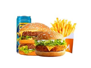 Menu Doublé M6 = Big + Chicken M