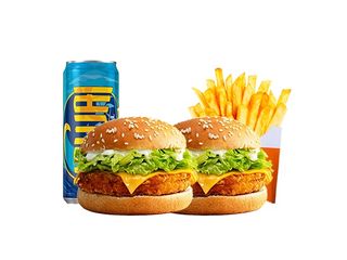 Menu Doublé M8 = 2 x Chicken M