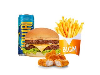 Menu Doublé M16 = Géant + 5 Nuggets