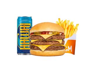Menu Triple Cheeseburger