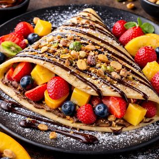 Crêpe nutella au fruits de saisons