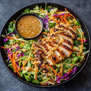 Fresh asian au poulet