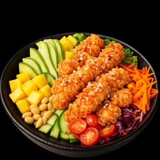 Salade crispy au poulet