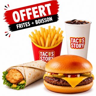 Duo Marhba : P'tit Wrap Miel Moutarde + Cheese Burger