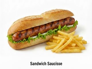 Sandwich Saucisse + Frites