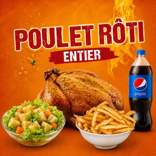 Poulet rôti entier