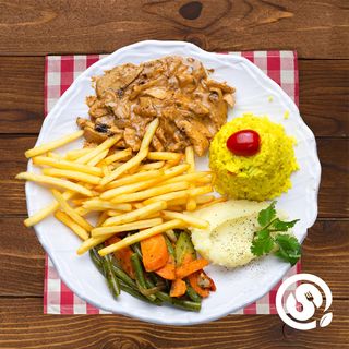 Émincé de poulet sauce champignon