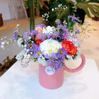 Mug à fleurs Rose