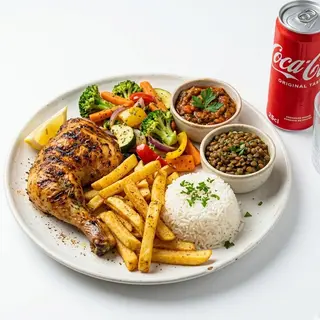 Cuisse de poulet grillé + boisson offerte !