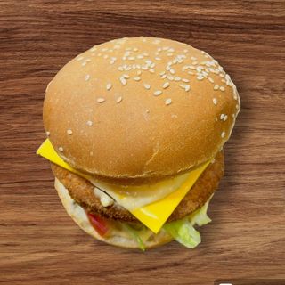 Double chicken burger