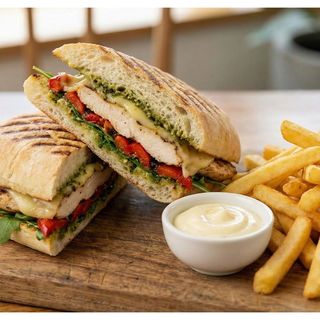 Panini Poulet + Frites +Boisson Gazeuse