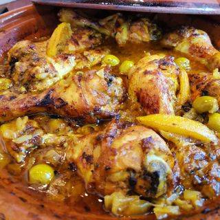 Tajine Poulet + Daghmira+ frites