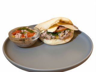 Mediterranean Tuna Batbout and Potatoes