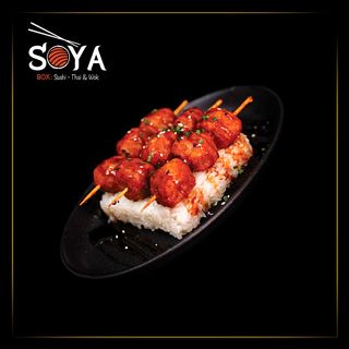 Brochette boulette de poulet