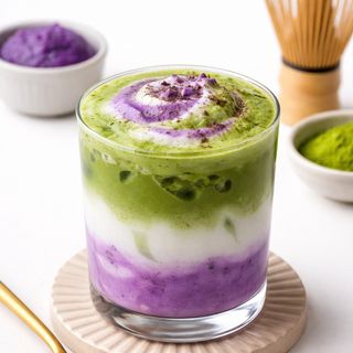Iced Matcha Ube cloud