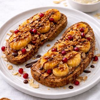 Toast Banana Peanut Butter