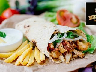 Shawarma normal Avec Frites Et Fromage