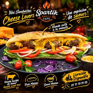 Sandwich cheese lovers viande hache Boeuf