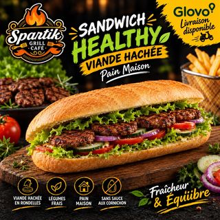 Sandwich healthy crevette grise