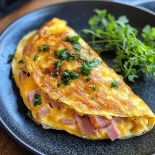 Omelette charcuterie