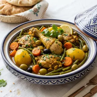 Poulet et légumes