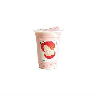Lychee Ice Milk Tea 荔枝冰奶