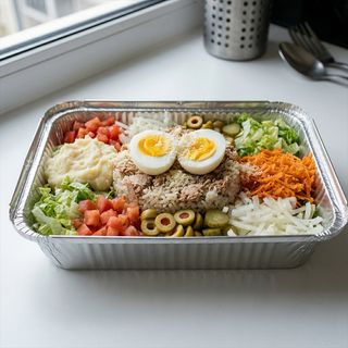 Salade Variée Royale (Thon & Crudités) + Oeuf