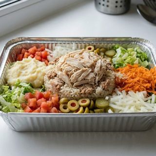 Salade Variée Royale (Thon & Crudités) + Dinde