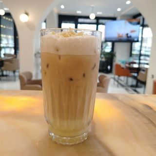 Ice white mocha latte