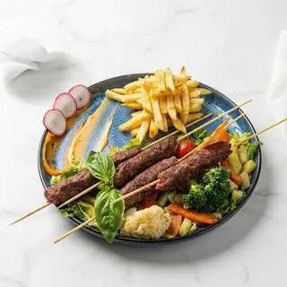 Brochettes viande hachée
