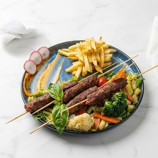 Brochettes viande hachée