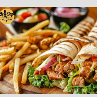 Super Chawarma Poulet Fromage Sandwich
