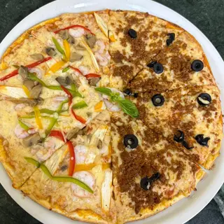 Pizza moitié moitié