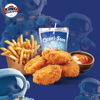 4 Nuggets + Frites + Jus + Gâteau