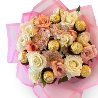 Bouquet - Roses & Ferrero Rocher