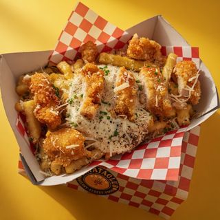 Cheesy fries Chicken Crispy
