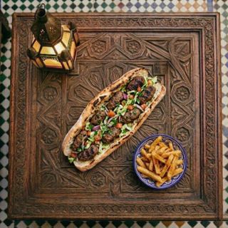 Sandwich Kefta maison cuit à la plancha