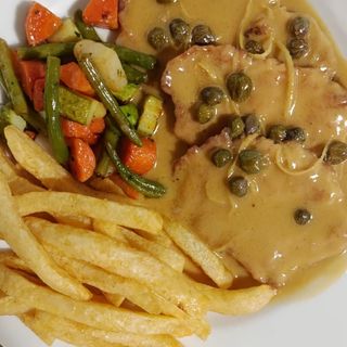 Escalope de volaille au citron et câpres