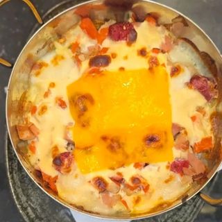 Poutine poulet champignons