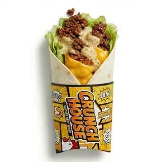 Wrap Viande hachée + Frites