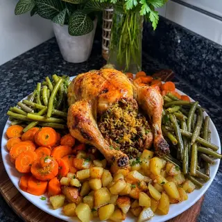 1/2 poulet vermicelle