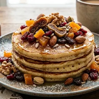 Pancake aux fruits sec