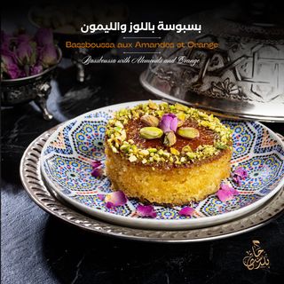Bassboussa aux Amandes et Orange
